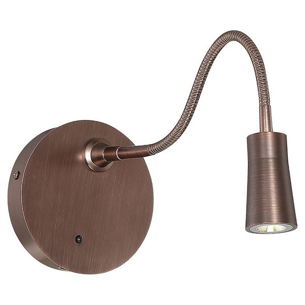 Access Lighting Epiphanie, Gooseneck LED Wall Reading Light, Bronze Finish, Glass 70003LED-BRZ